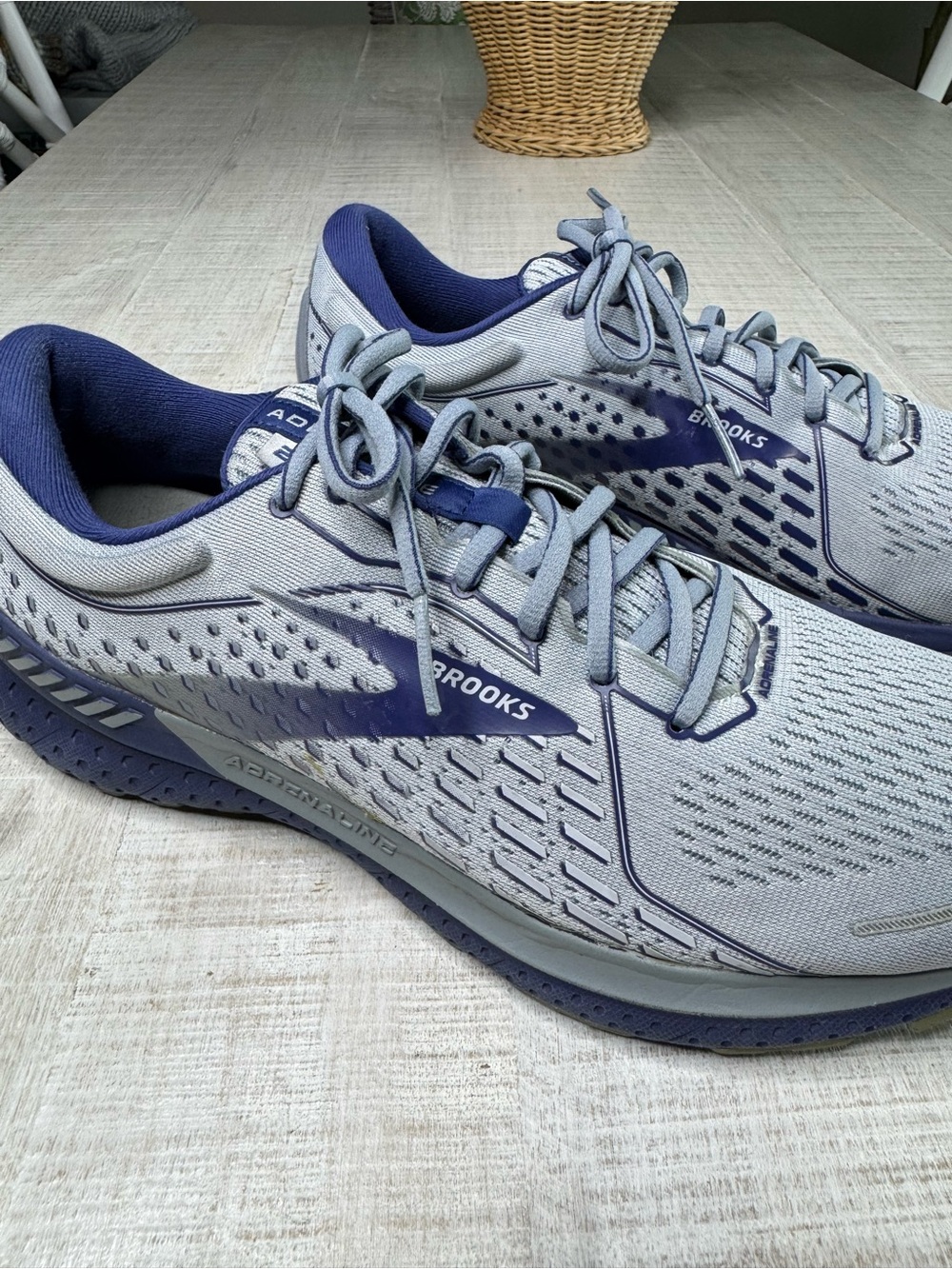 Brooks Glycerin GTS 19 Running Shoes Gray Blue Men's Size 11 - Picture 3 of 12